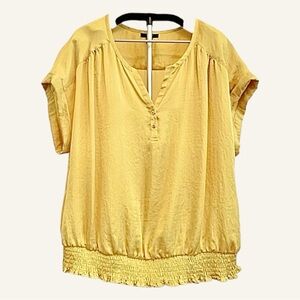 ALFANI WOMAN | Satin Marigold Peasant Style Blouse | Sz 20W